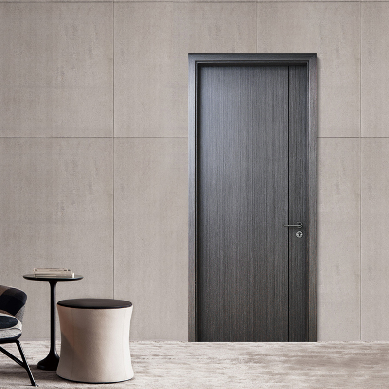 Guyou solid wood composite solid wood composite door (including door cover) light luxury washed gray rose 5198S-7A