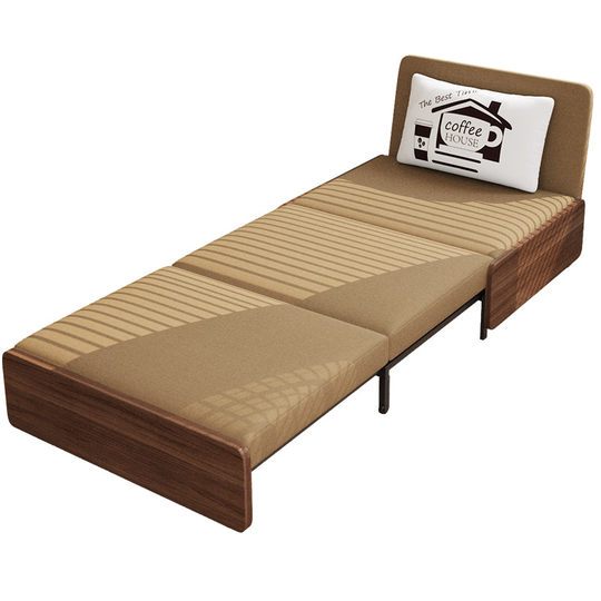 Gloria Star estilo antiguo chino plegable de una pieza telescópico de doble uso estudio peine color nogal 1,5 m pequeño apartamento sofá cama