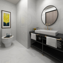 Nobel Tile Yashi white wall tiles living room kitchen bathroom wear-resistant non-slip simple and elegant store same style