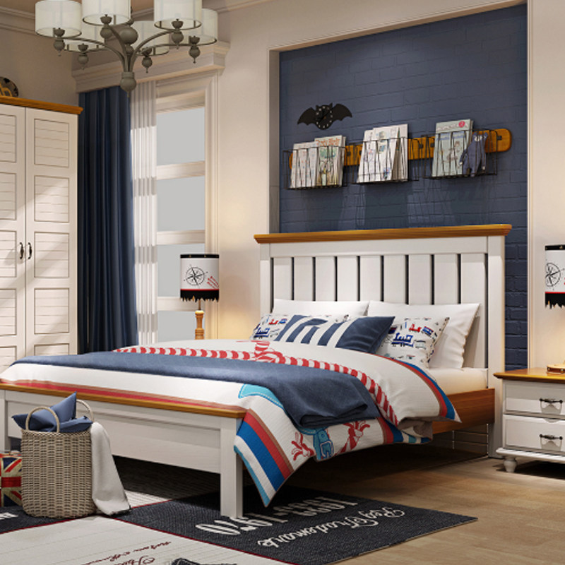 ABC Standard American All-wood Children Bed Boy Girl Teen Suite Combo Bed bed 1 2 m