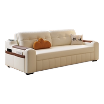 Kyria Cat Scratch Leather Simple Modern Cream Style Sofa Bed Folding Double Multi-Function Bed for Small Apartments