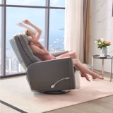 Первоклассный кожаный американский многофункциональный однокресло Chivas, вращающееся кресло-качалка с откидной спинкой UK883M, многоугольная регулировка