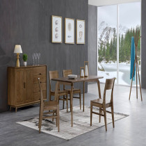 Log smart dining table and chairs for home use environmentally friendly healthy modern simple and customizable