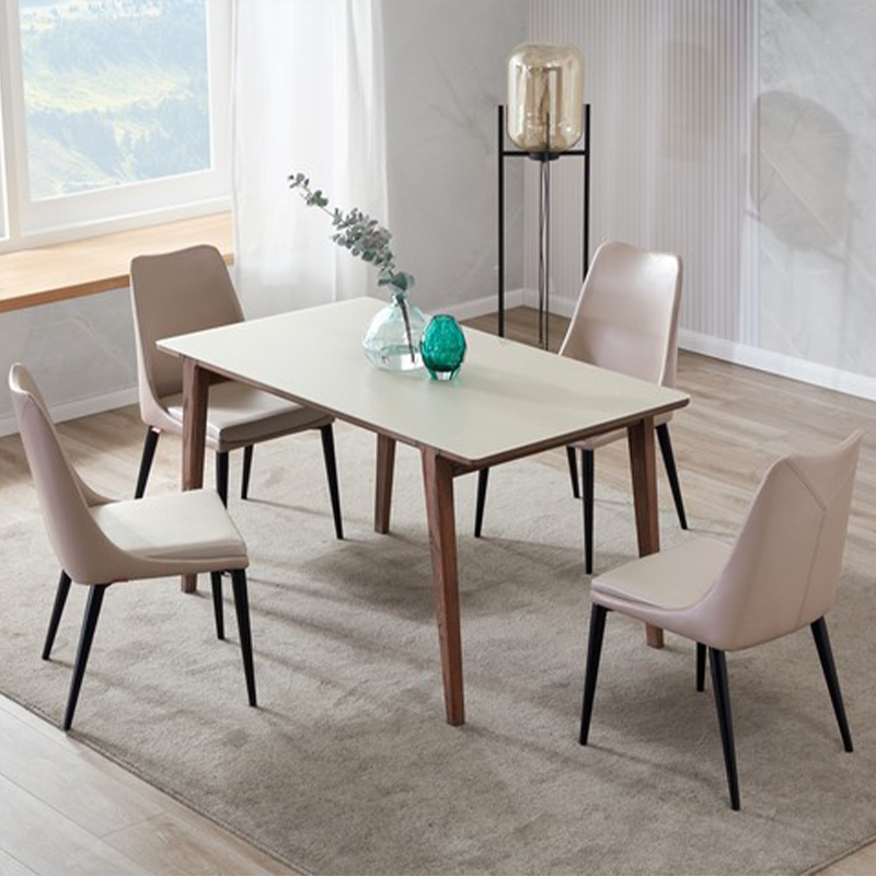 Gu Jia Home Modern Minimalist Dining Room Furniture Dining Table And Chairs A Table Four Chairs PTBY058T PTBY610Y