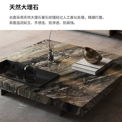 Zhenpi сланцевый светлый роскошный современный итальянский минималистичный подвесной журнальный столик Boteco квадратный роскошный каменный журнальный столик Minotti