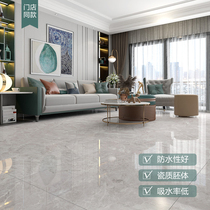 (Same style in store) Guanzhu tiles simple wall tiles living room fully polished glazed 800x800 Nordic gray non-slip