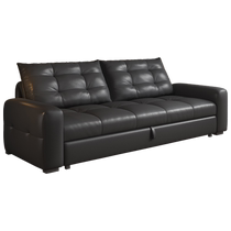 Kaimenhaochuang 2024 new folding sofa bed dual-purpose small apartment living room black study pull-out retractable bed