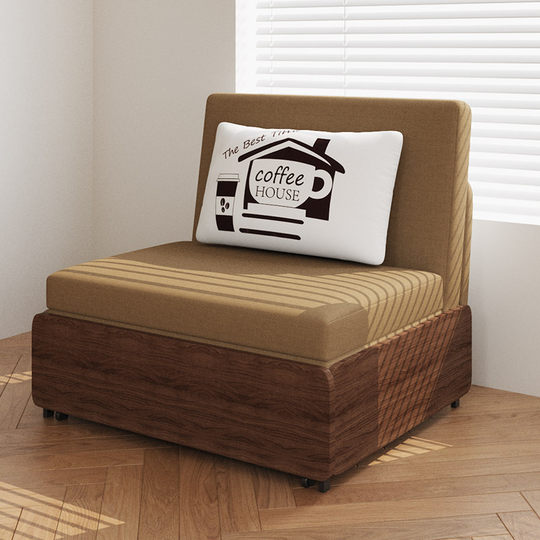 Gloria Star estilo antiguo chino plegable de una pieza telescópico de doble uso estudio peine color nogal 1,5 m pequeño apartamento sofá cama