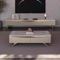 Kaimiao slate coffee table living room home internet celebrity new modern simple light luxury high-end coffee table TV cabinet combination