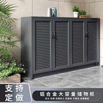 Yuezhu Balcony Garden Aluminum Alloy Waterproof Sunscreen Multifunctional Storage Large Capacity Sundries Storage Storage Cabinet Shoe Cabinet