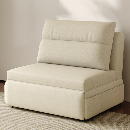 Kailaixing's New Dual-Purpose Two-In-One Simple Modern Single-Person Apartment Sofa Bed for Small Apartments, 1.2m Extendable Sofa Bed