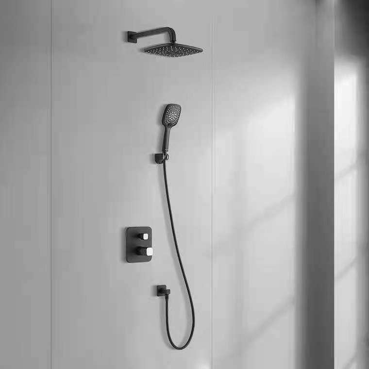 Farnsa Dark Loaded Copper Shower with wall-style black Home Simplicity And Generous Consulting Shareable Discount (Dingjin)