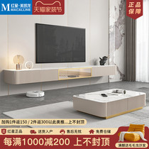 Kaimiao TV cabinet suspended TV cabinet home light luxury bedroom wall-mounted one-piece cabinet wall-mounted TV slate coffee table