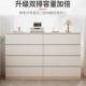 Craftsman cream style black cabinet home bedroom storage locker light luxury Italian style living room drawer type chest of drawers