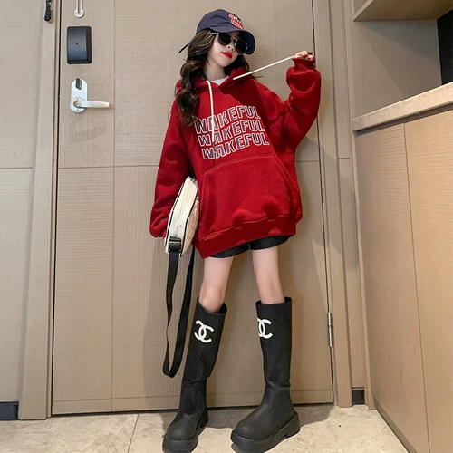 Утепленная толстовка, пуховик, детский зимний комплект, подходит для подростков, увеличенная толщина