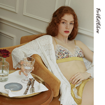 forbeefellow method lingerie bra broken flower real silk No steel ring small breast triangle cup ins wind bra women