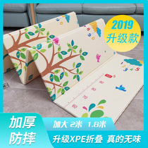 Environmentally friendly large thick xpe baby climbing mat living room Anti-fall baby climbing mat portable floor mat foldable thick