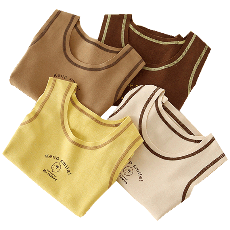 德绒儿童保暖背心男童女童吊带宝宝打底内穿上衣贴身内衣秋冬无骨