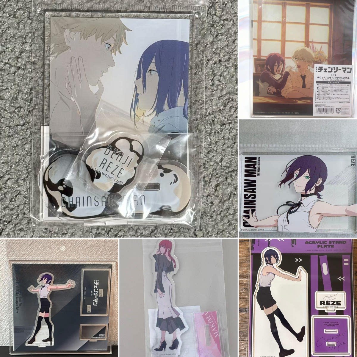 【Nikko Original Bag】Chainsaw Man Merchandise Featuring Reisema Qima Cafe Collaboration, Standee Aj2026