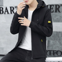 Official website flagship store coat mens 2019 new autumn jacket mens casual thin hooded harbor style mens tide