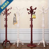 Solid wood clothes hanger simple household rack for hanging clothes storage artifact coat rack floor-standing in bedroom ◆New product◆