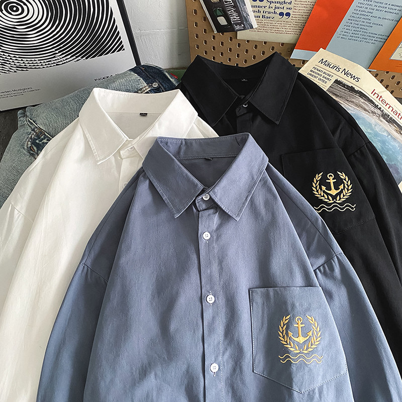 Day Department DK Uniform Large size women's clothing Ins Chauhan Edition Loose Fat Mm Gfei Shirt Small Crowd Design Jk Shirt