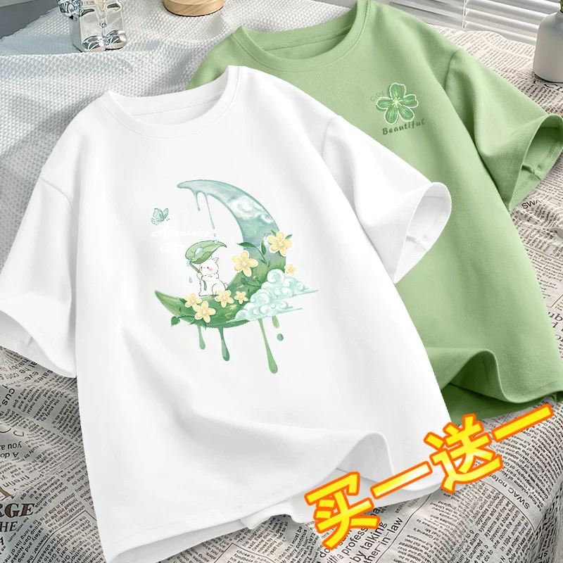 Коротко рукавная футболка, женская летняя одежда 2026 новый Dopamine wear футболка женская летняя топ дизайн нишевая одежда