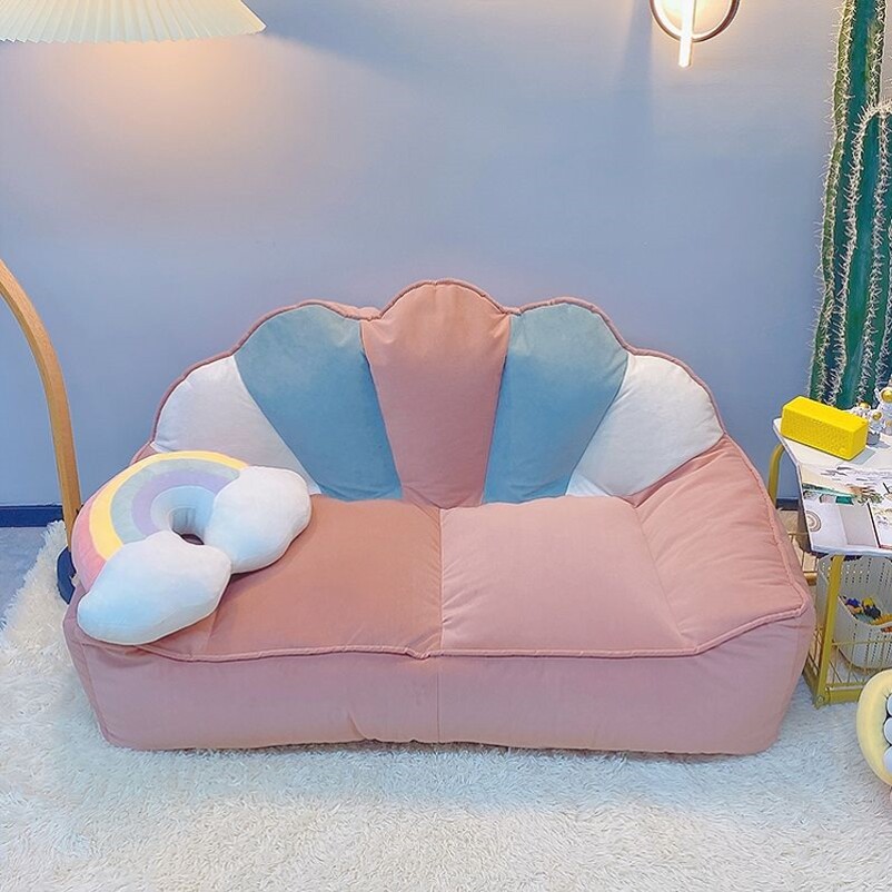 Lazy sofa girl bedroom room shell small sofa single bean bag double nest balcony backrest tatami chair