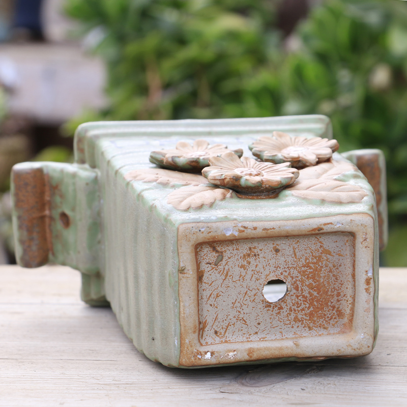 The Fleshy flower pot large old running the special offer a clearance of creative move restoring ancient ways of large diameter thick clay ceramic flesh POTS of the plants