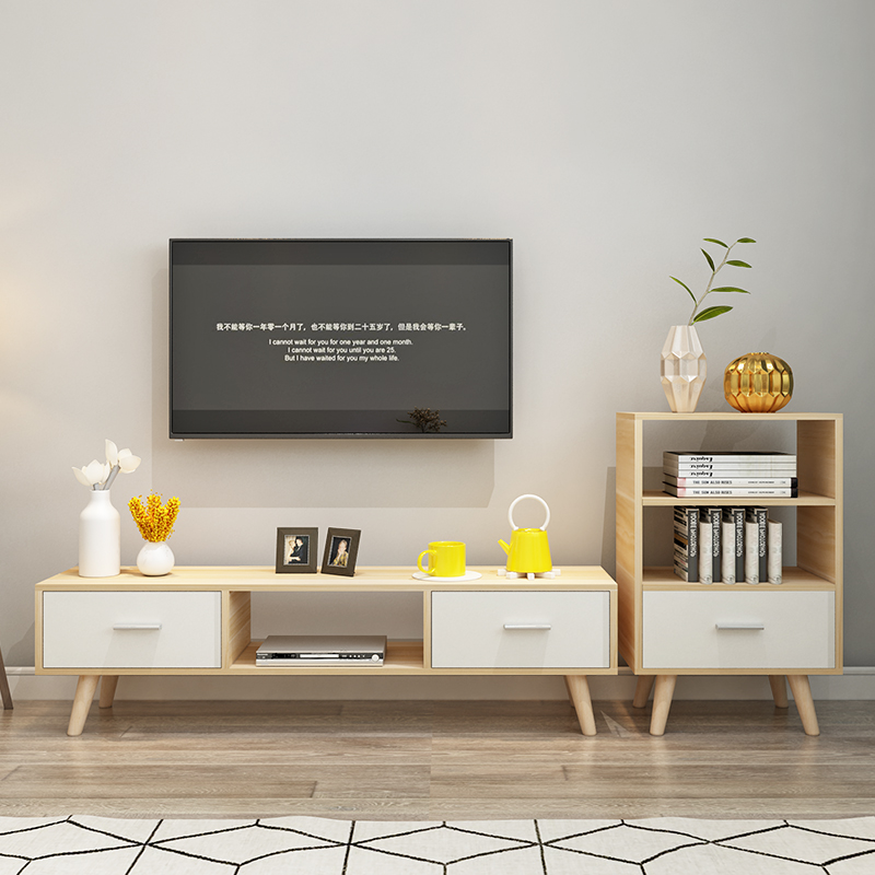 Nordic minimal modern TV cabinet Living room fashion tea cabinet combination TV cabinet small household type