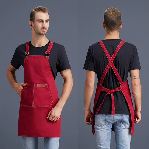 Фартук для работы, водонепроницаемый кофейный чай с молоком, цветочный магазин для маникюра, делается под заказ, с печатью вашего логотипа