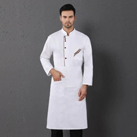 Белый топ и фартук