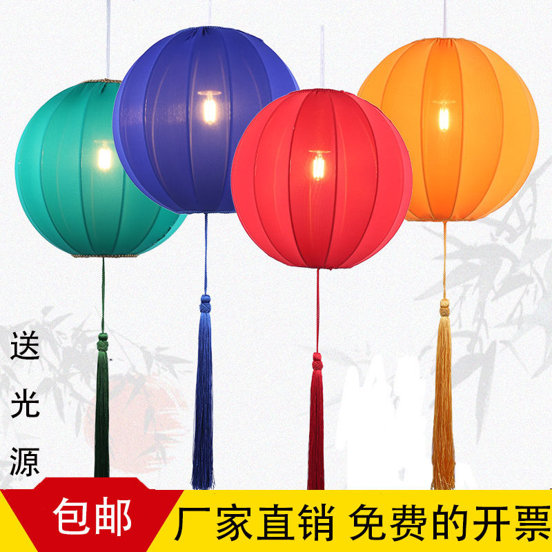 New Chinese Creative Circular Chancellor Fashion Lantern Old Flower Lantern Buddhao Tea Chamber Zen Lamps