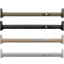 Wardrobe clothes rail with light LED human body induction USB charging bedroom clothes rail cross bar flange black champagne color