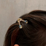 Новый геометрический треугольник маленький Grab Женский женский датчик с датчиком сзади сзади задний задняя часть волос на лоб зажима