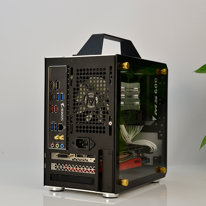 Mechanical master C24 small square sugar mini box is suitable for SFX power supply ITX portable side through glass