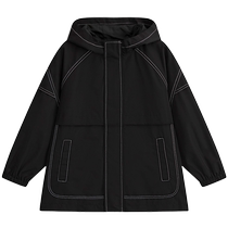 MQD childrens clothing for boys and girls 2023 new autumn trendy cool casual hooded windbreaker