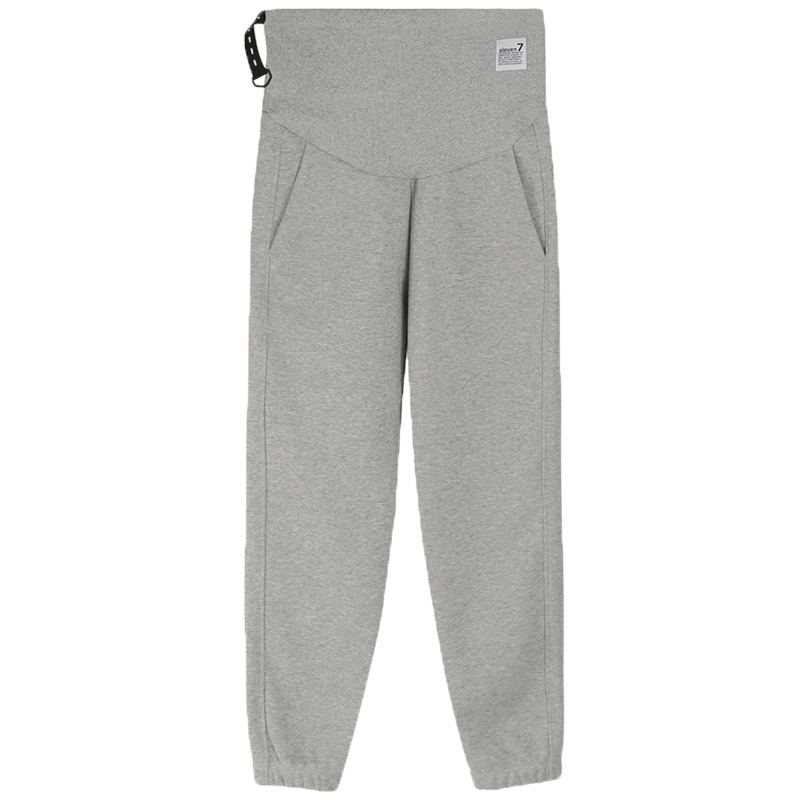 Maternity pants pure cotton autumn and winter fleece outer sweatpants