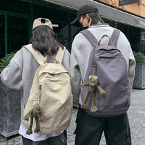 School Bag Middle School Large Capacity College Students Lovers Original Juku Canvas Travel Computer Double Shoulder Bag Girls High School Boy Backpack