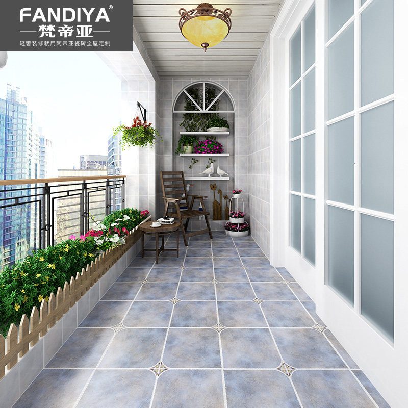 Van Imperii Blue Mediterranean Balcony Antique Brick 300x300 Kitchen Make-up Room Wall Brick Anti Slip Floor Brick