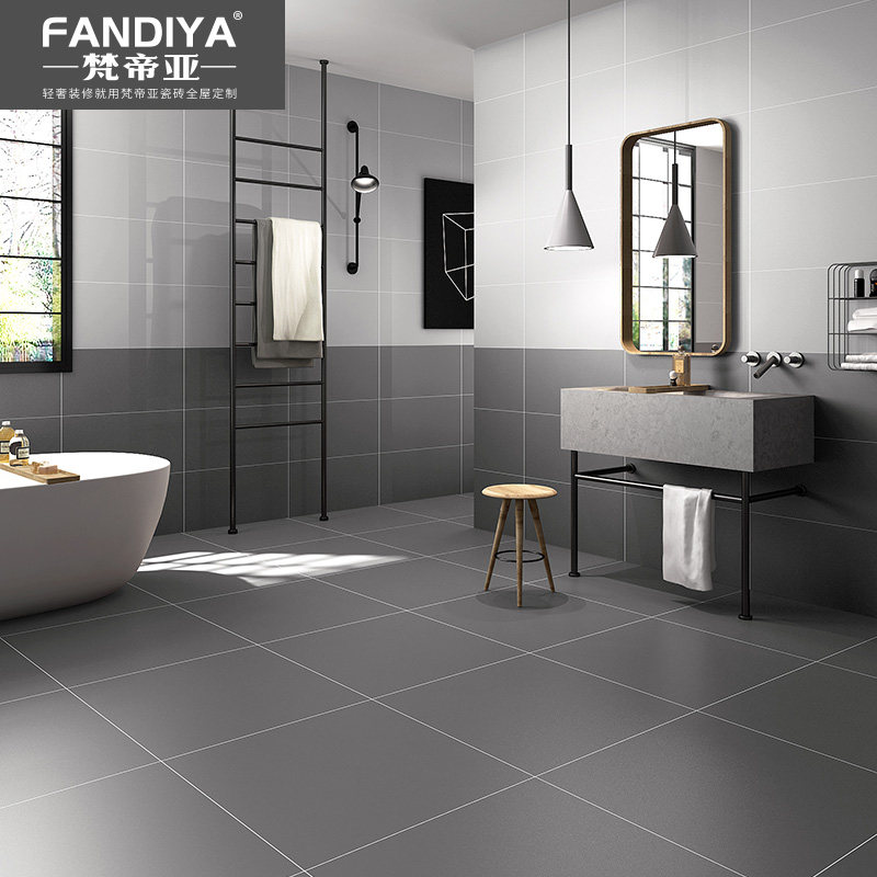 Van Imperii Full Porcelain Pure Color Antique Brick 600x600 Kitchen Makeup Room Wall Brick Living Room Floor Tile Floor Tiles