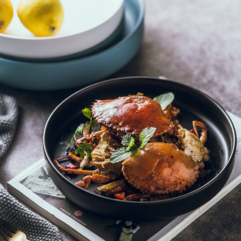 Nordic Ceramic Soup 2020 with a dish dish dish dish for creative Western dishes large salad plate