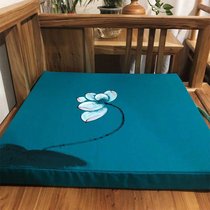Floating Chinese style Chinese style cushion cotton and linen Chinese style hand sofa mahogany cushion tea new chair Zen bed chair window Luo Hanzhong painted meaning