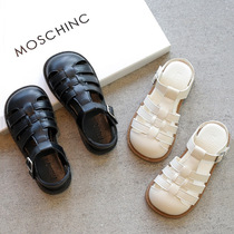 Girls Baotou sandals 2022 Summer models Childrens shoes Female baby Han version Non-slip hollowed out casual Princess sandal Rome Shoe