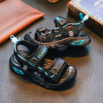 Boy sandals in boy 2022 sandals 2022 new Korean version Fashion Summer Soft bottom boy sandals Baotou Beach Shoe