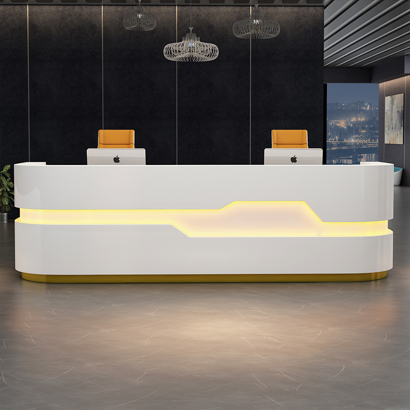 Paint front desk company beauty salon bar training institution reception creative desk cash register counter modern customization