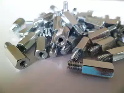 Hexagonal stud M4X8 10 12 15 6 Galvanized isolation column Adapter column M4 external teeth to M3 internal teeth iron column