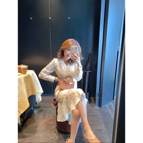(129 yuan welfare section non-quality problems do not return)white French dress women spring and autumn 2021 new
