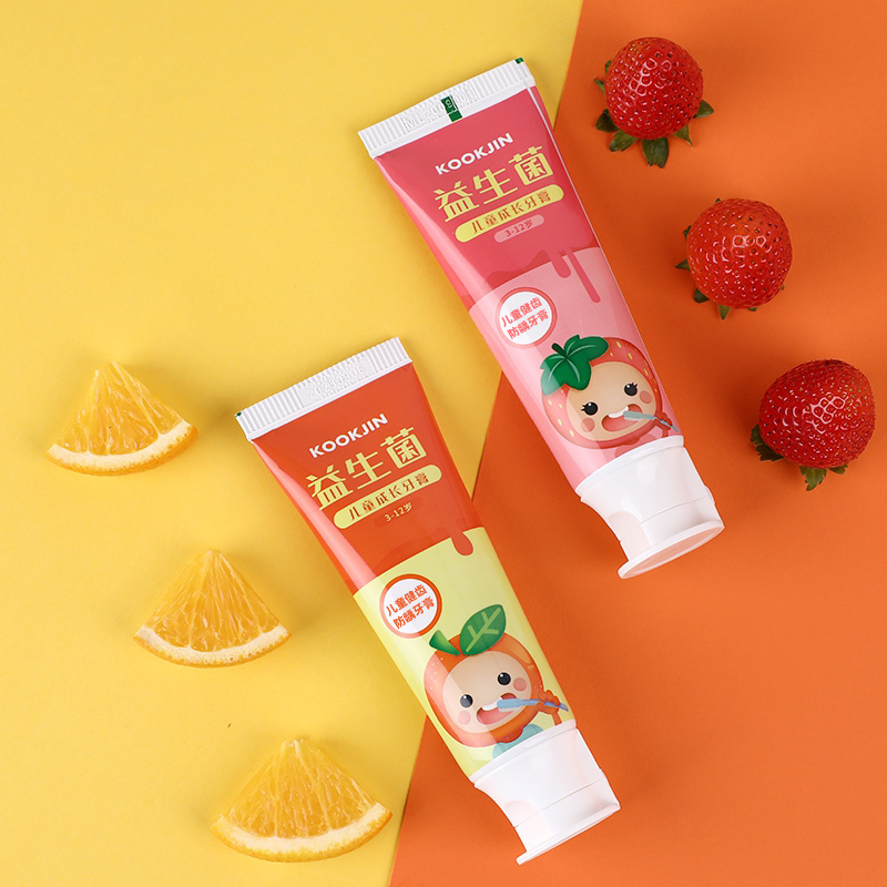 Children's toothpaste strawberry fruit flavor grows probiotic 3 years old 6 years old 12 years old baby fluoride anti - decay switching period