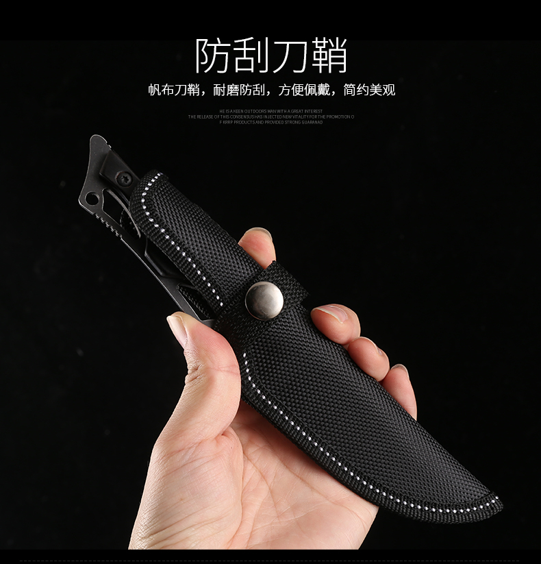 Jungle Jun mát mẻ ngoài trời dao nhỏ với công cụ tự vệ quân sự dao Xenon sống sót dao sống sót dao thẳng - Công cụ Knift / công cụ đa mục đích kim đa năng